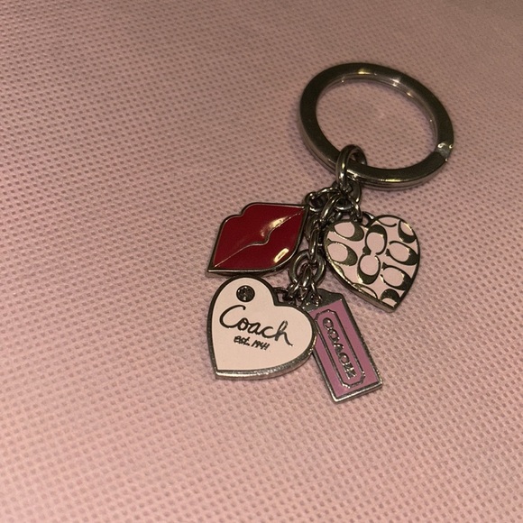 Vintage Multi Pattern Coach Keychain - Picture 2 of 3